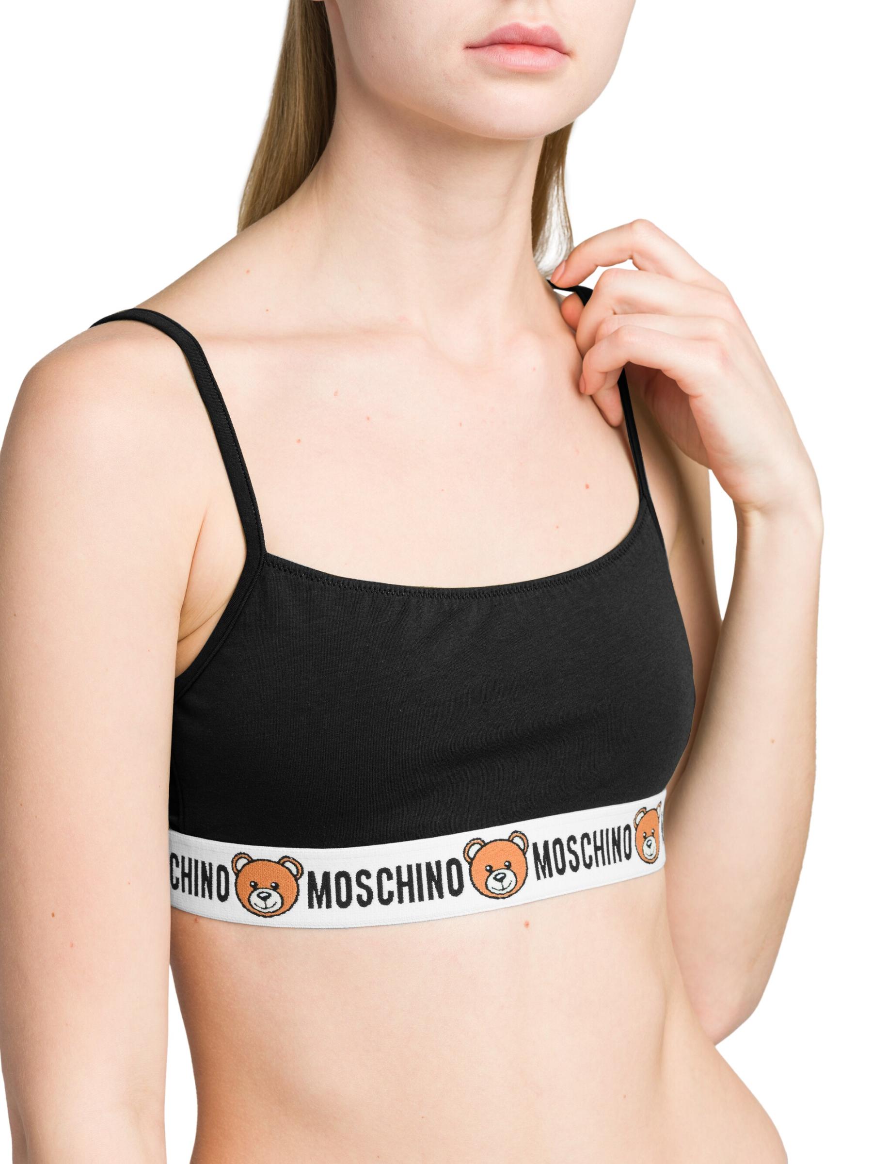 Moschino【テープ ロゴ ブラ スポーティー】 下着／ブラジャー Moschino【テープ ロゴ ブラ スポーティー】 下着／ブラジャー