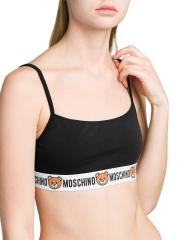 【関税込み】Moschino ブラック ジッパー ブラ 241720F073000_1.jpg