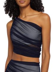 国内発| NORMA KAMALI Diana ワンショルダー ストレッチガウン NORMA KAMALI Diana one-shoulder ruched stretch-jersey top