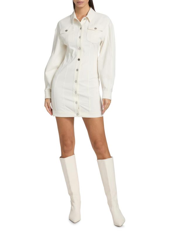 #7: فستان قصير بأكتاف منسدلة من Nolwenn - عاجيي