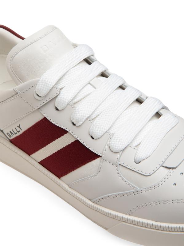 Shop Bally - Rebby Striped Leather Low-Top Sneakers | Saks