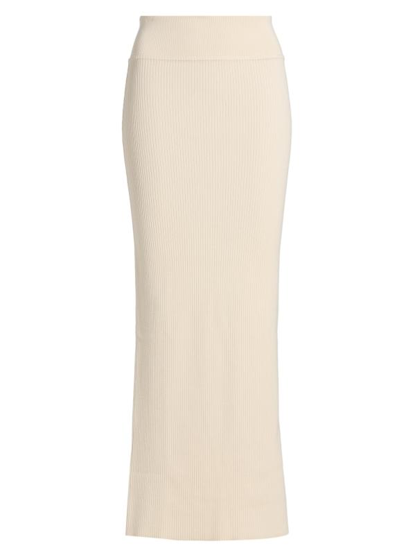 تنورة ماكسي بعمود من القطن المحبوك