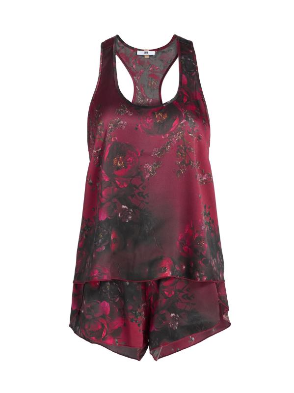 بيجامة قصيرة من الحرير قابلة للغسل من Lunya x Putnam Designs