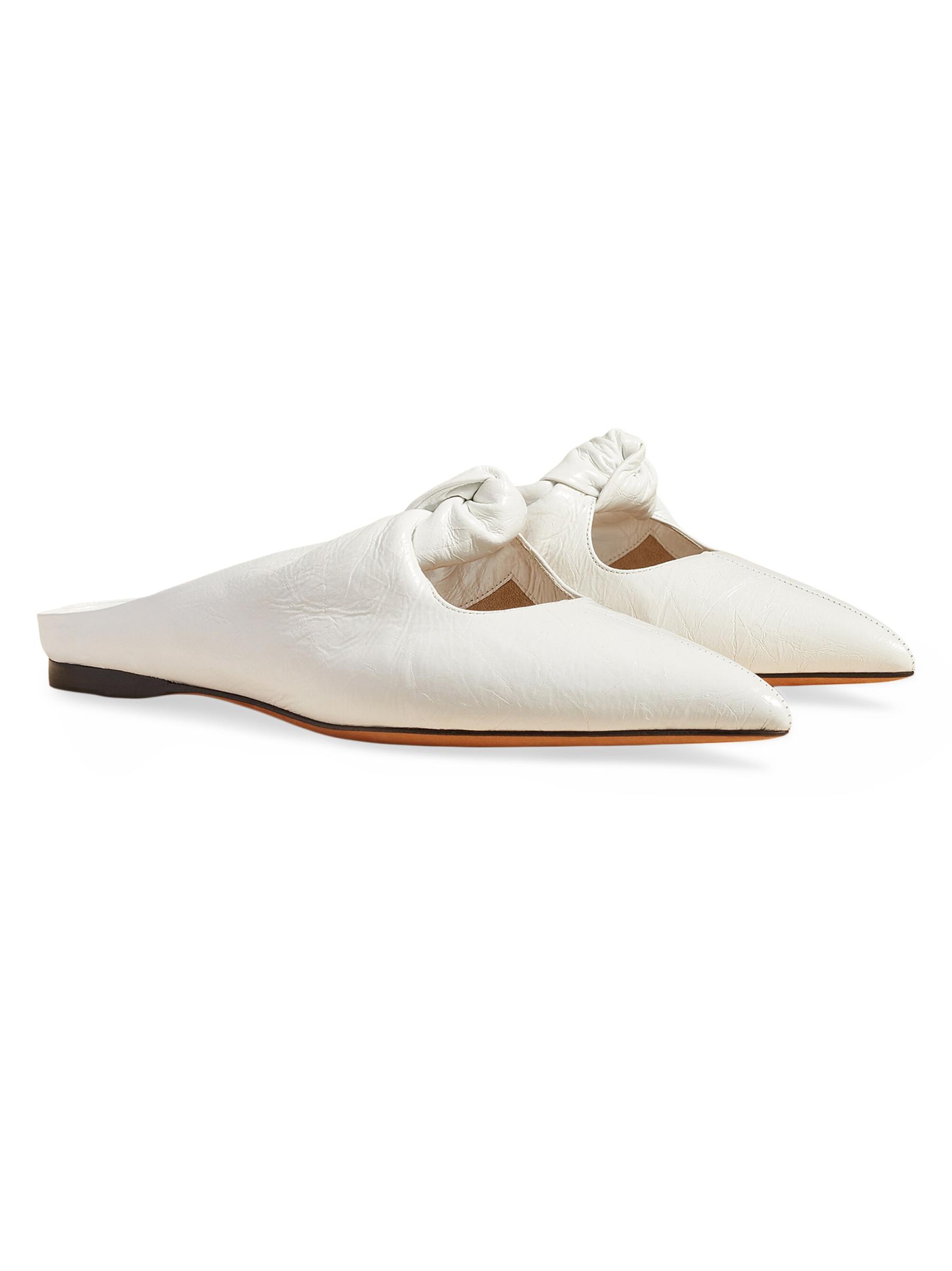 Shop Khaite - Rowan Knotted Leather Mules | Saks Fifth