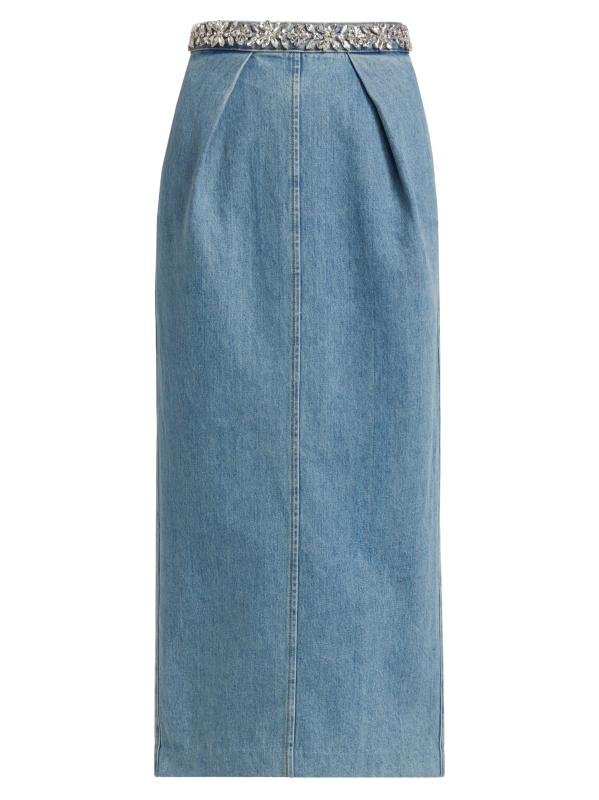 【ZIMMERMANN】 クラッシュミディスカート ZIMMERMANN Crush Metallic Stripe Skirt Multi Online | Zimmermann