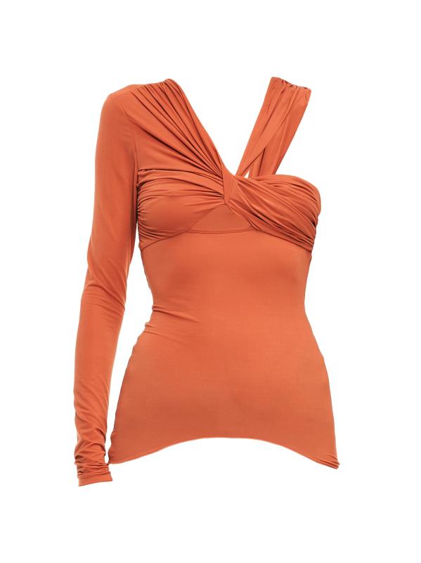 بلوزة بكتف واحد