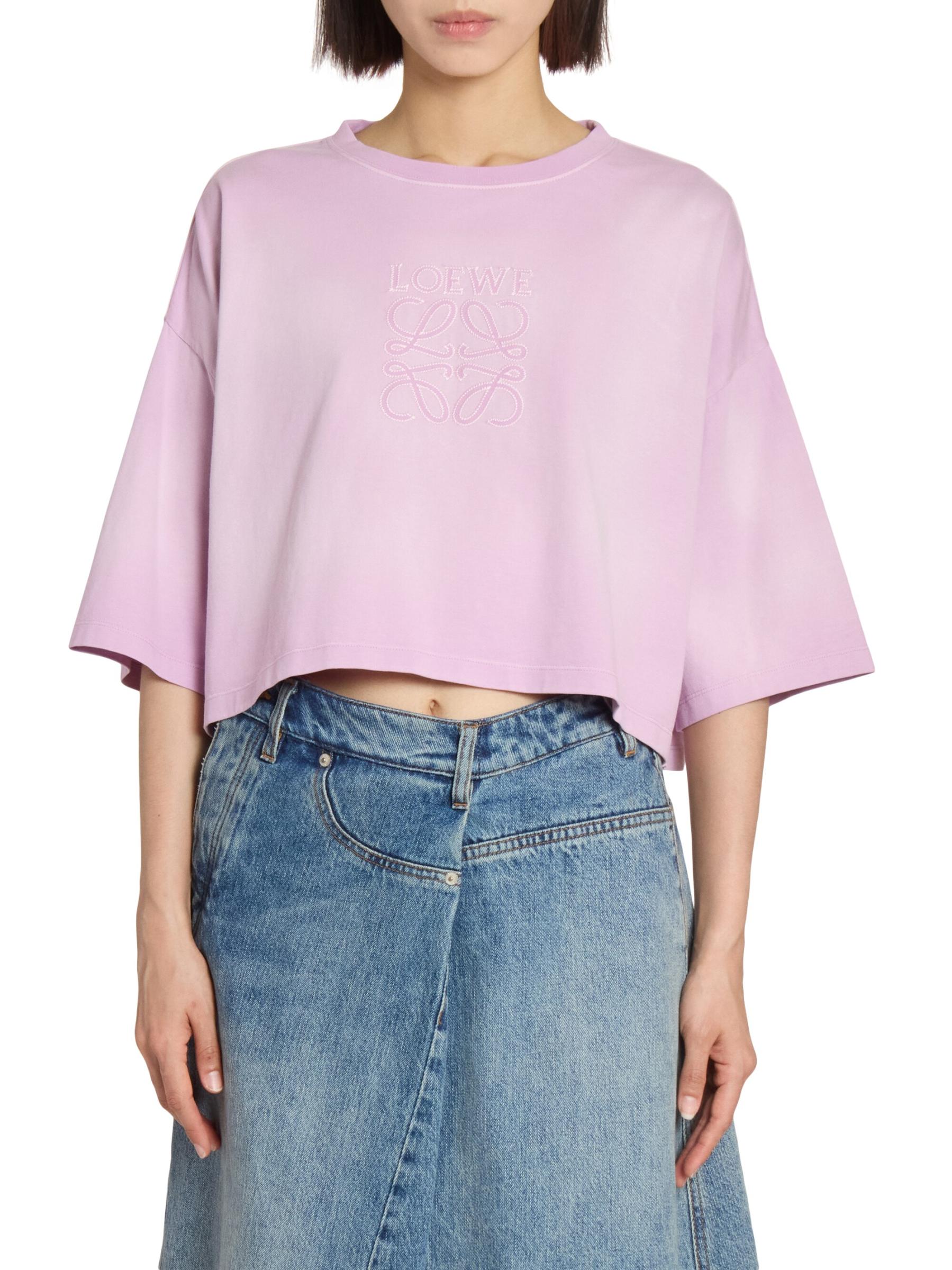 Shop Loewe - Anagram Crop T-Shirt | Saks Fifth Avenue Australia