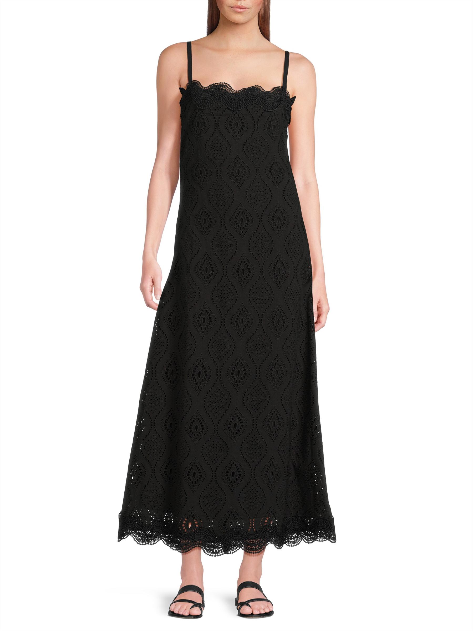 Shop Waimari - Time Thalia Cotton Sleeveless Midi-Dress