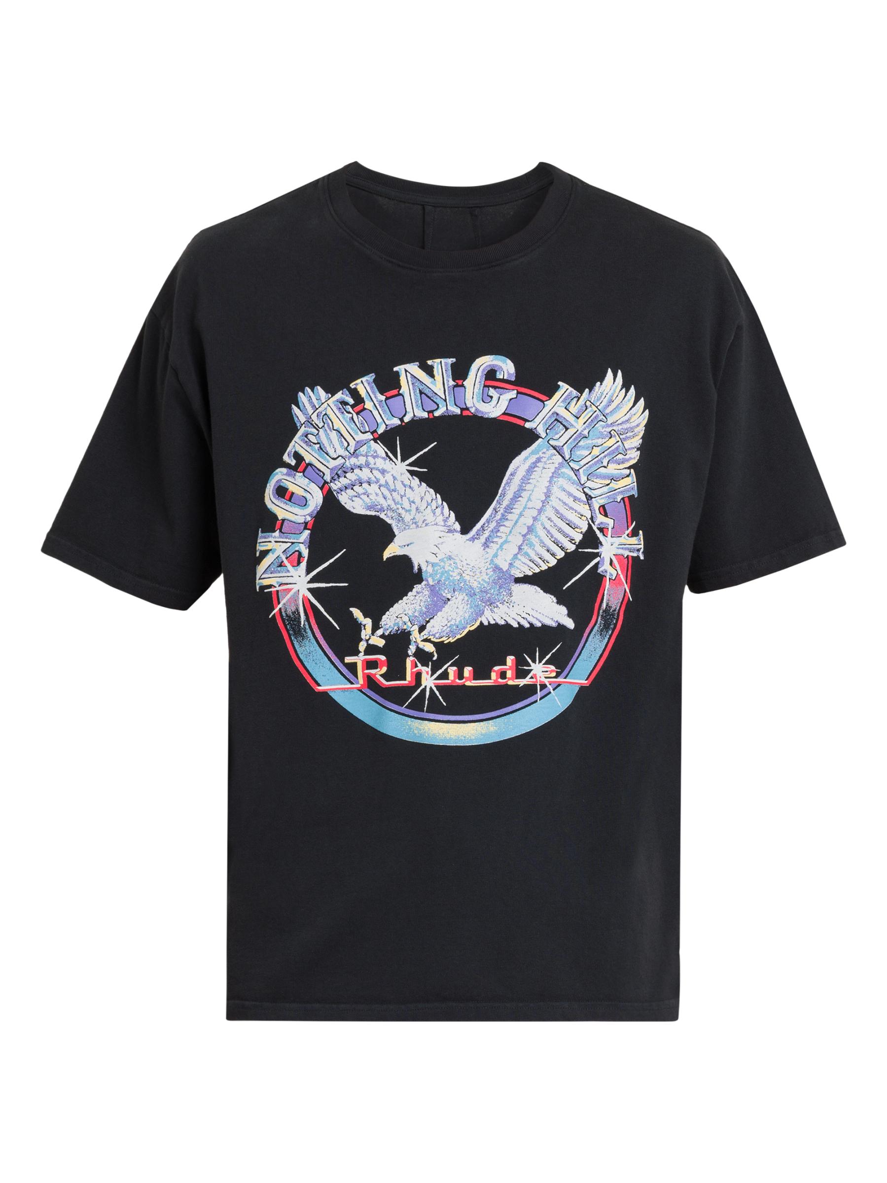 RHUDE ノッティングヒル イーグル ロゴ コットン Tシャツ 人気 Rhude - ノッティングヒル・イーグルTシャツ をオンライン購入