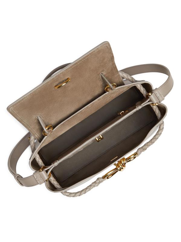 #4: حقيبة Ciao Ciao الصغيرة ذات المقبض العلوي من الجلد - LIMESTONE BRASS