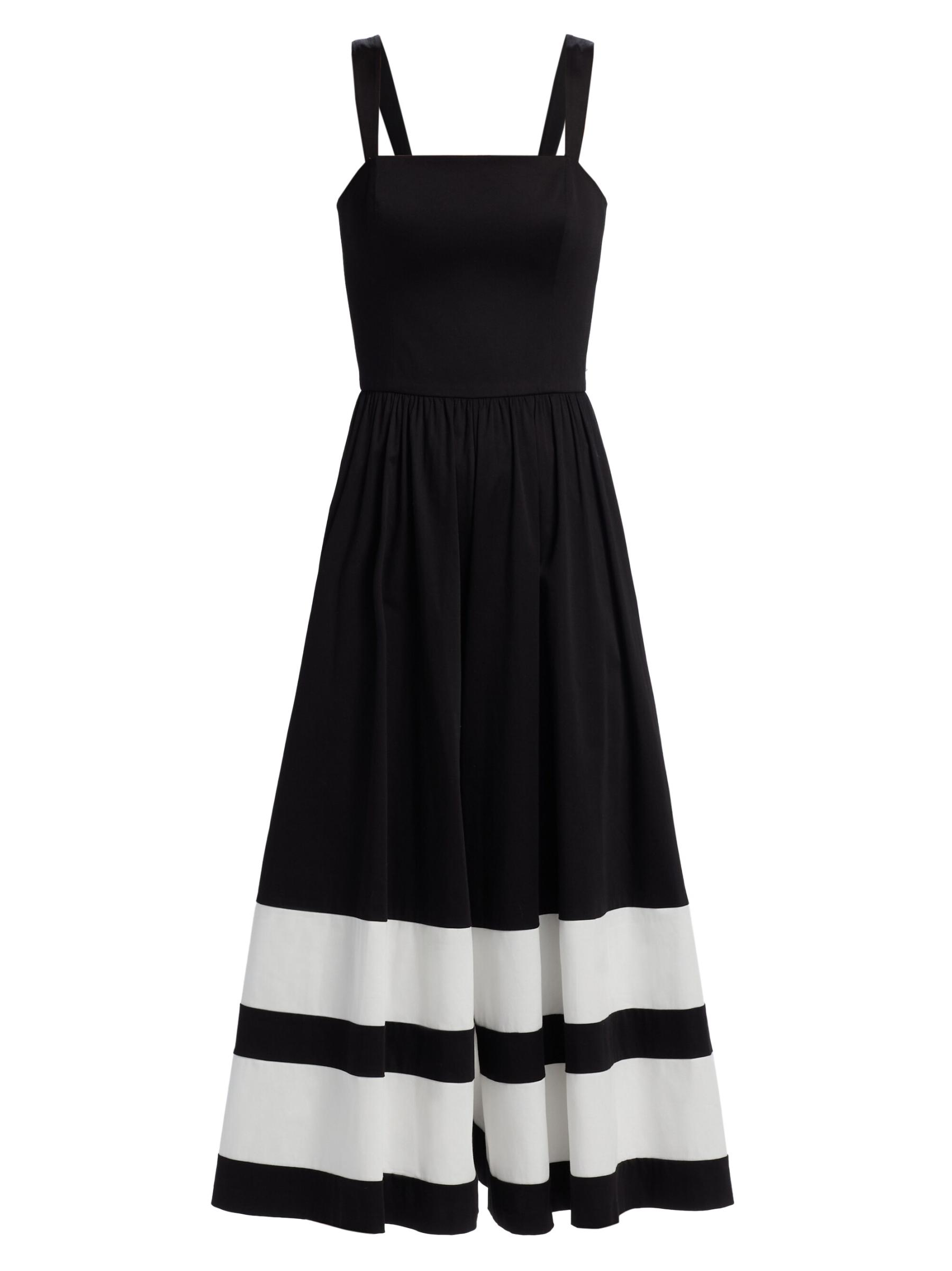 ALICE+OLIVIA ワイドレッグジャンプスーツ BELDEN Alice + Olivia - ベルデン カラーブロック ストレッチコットン