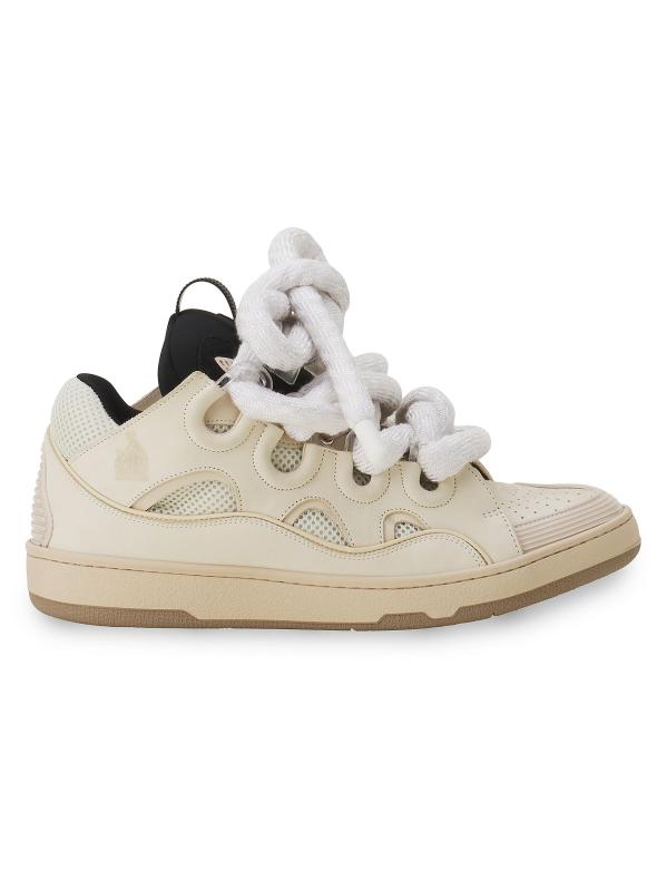 حذاء Curb من الجلد بأربطة على شكل ثعبان