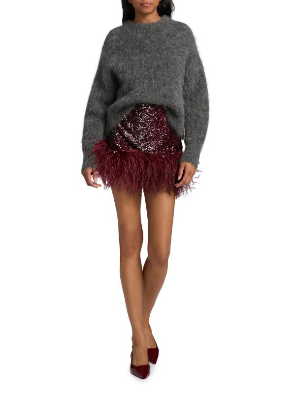 #7: سترة سيفيا من مزيج الألبكة - جرافيت