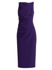 *Badgley Mischka* クレープマキシワンピース ドレス BADGLEY MISCHKA クレープ ロングドレス ケープ風 | THE OUTNET