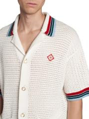 Tシャツ・カットソー Casablanca 'Sporty Faux Crochet' shirt Shop Casablanca - Sporty Faux Crochet Shirt | Saks Fifth
