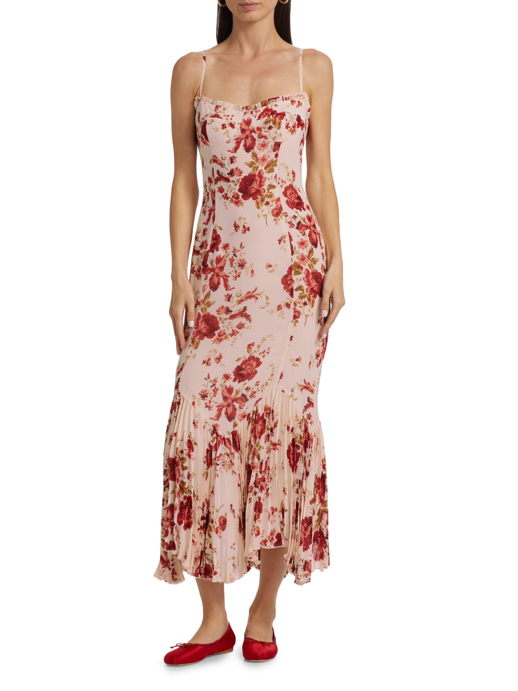 Shop Reformation - Aiko Rose Georgette Maxi Dress | Saks