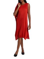 関税・送料込【ISSEY MIYAKE】プリーツノースリーブミディドレス Pleats Please Issey Miyake ノースリーブ プリーツドレス