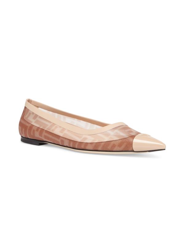 Shop Fendi Colibri FF Ballerina Flats Saks Fifth Avenue Kuwait