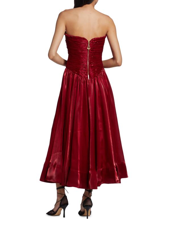 #4: فستان ريجينت متوسط بدون أكمام - العقيق الأحمر