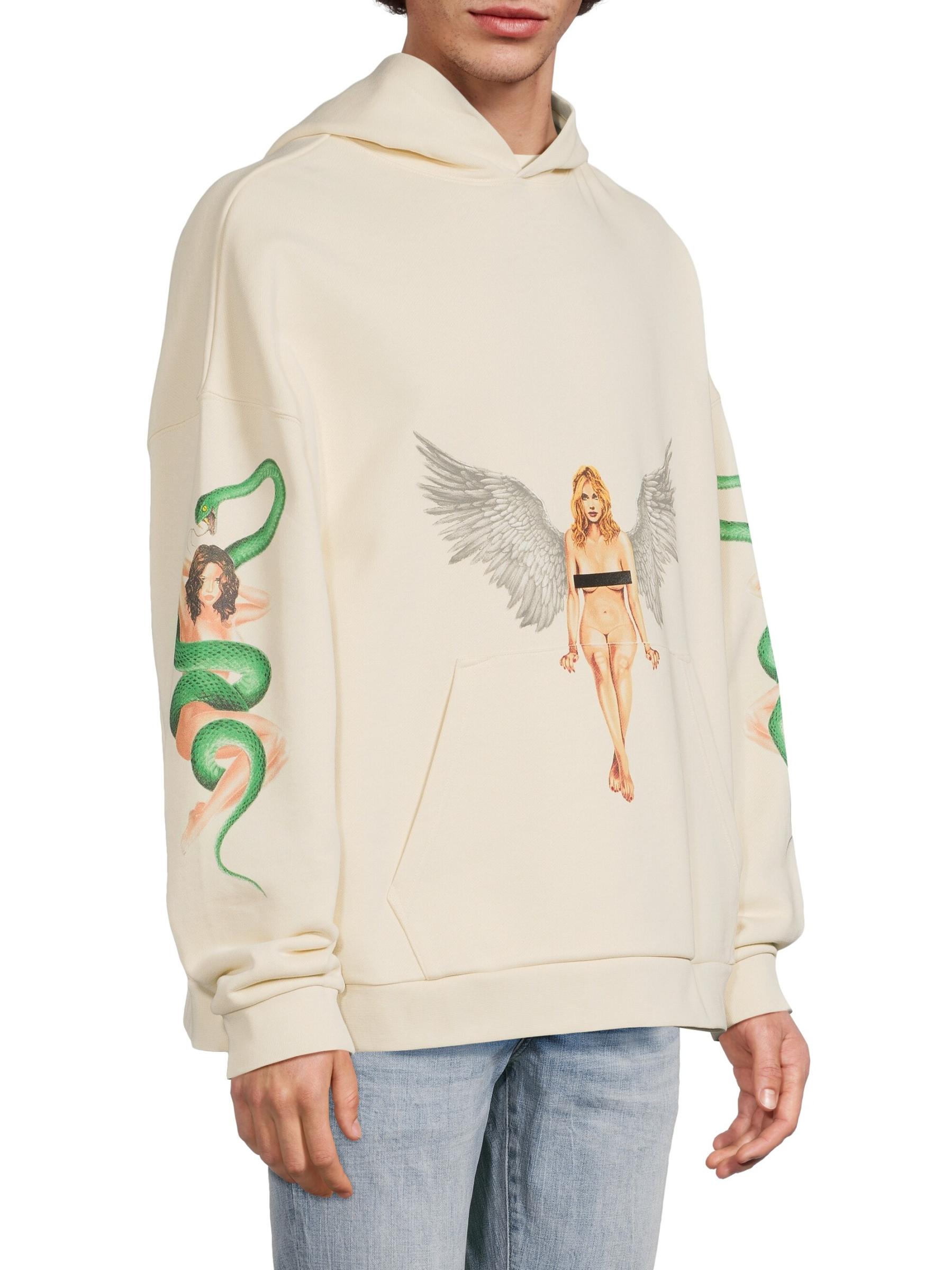 Palm Angels 人気 Pin Up フーディー Palm Angels Crystal Pin-Up Hoodie | Black | FARFETCH