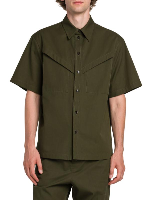 Tシャツ・カットソー BOTTEGA VENETA SS23 COTTON TWILL SHIRT (725670_V1X504246) Shop Bottega Veneta - Light Cotton Twill Shirt | Saks Fifth