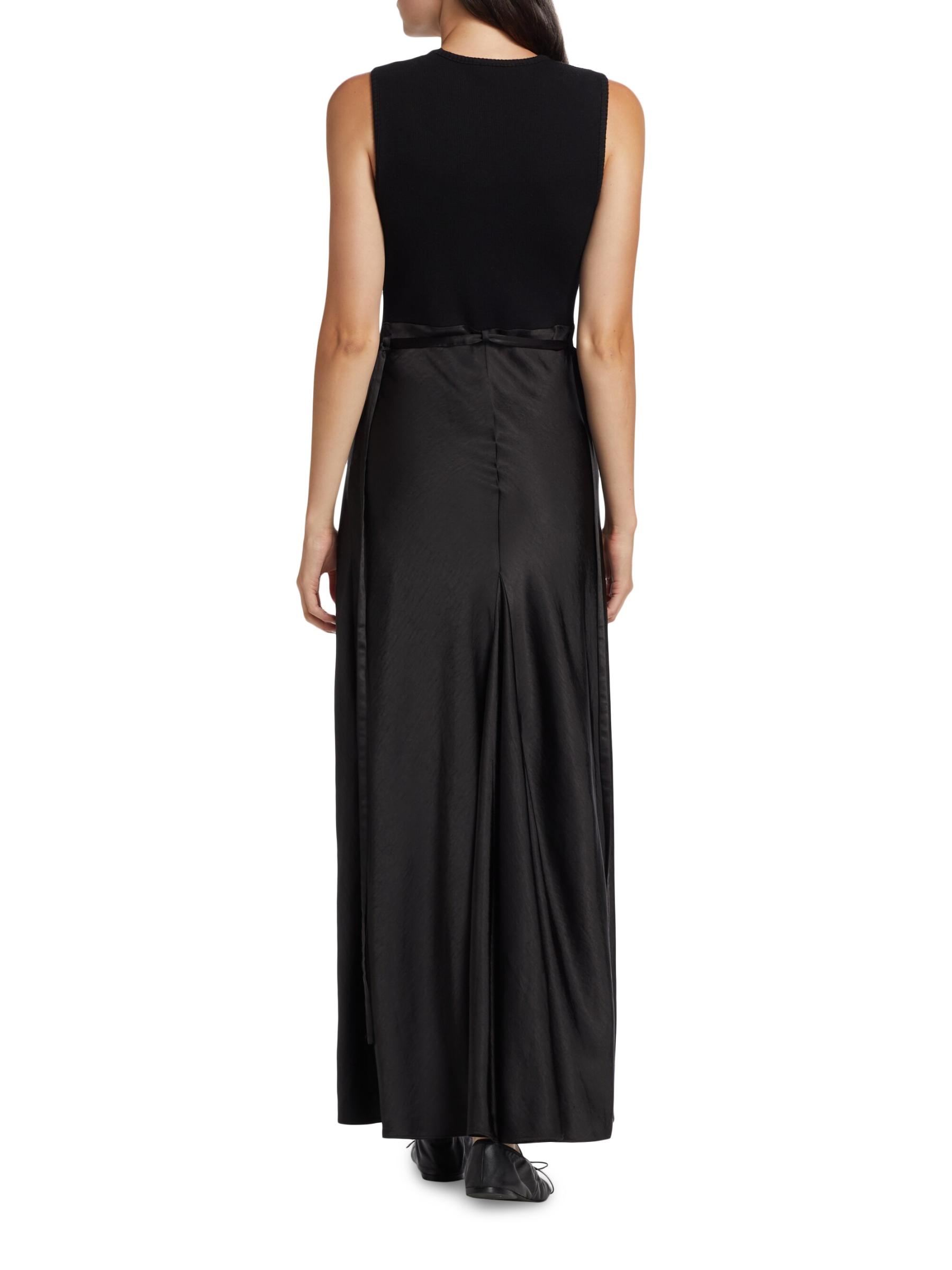 Charlotte Satin Sleeveless Maxi Dress