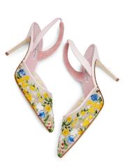 早い者勝ちMANOLO BLAHNIK LGRY ルルム　90mm Manolo Blahnik - ルルム 90MM エンベリッシュド サテン