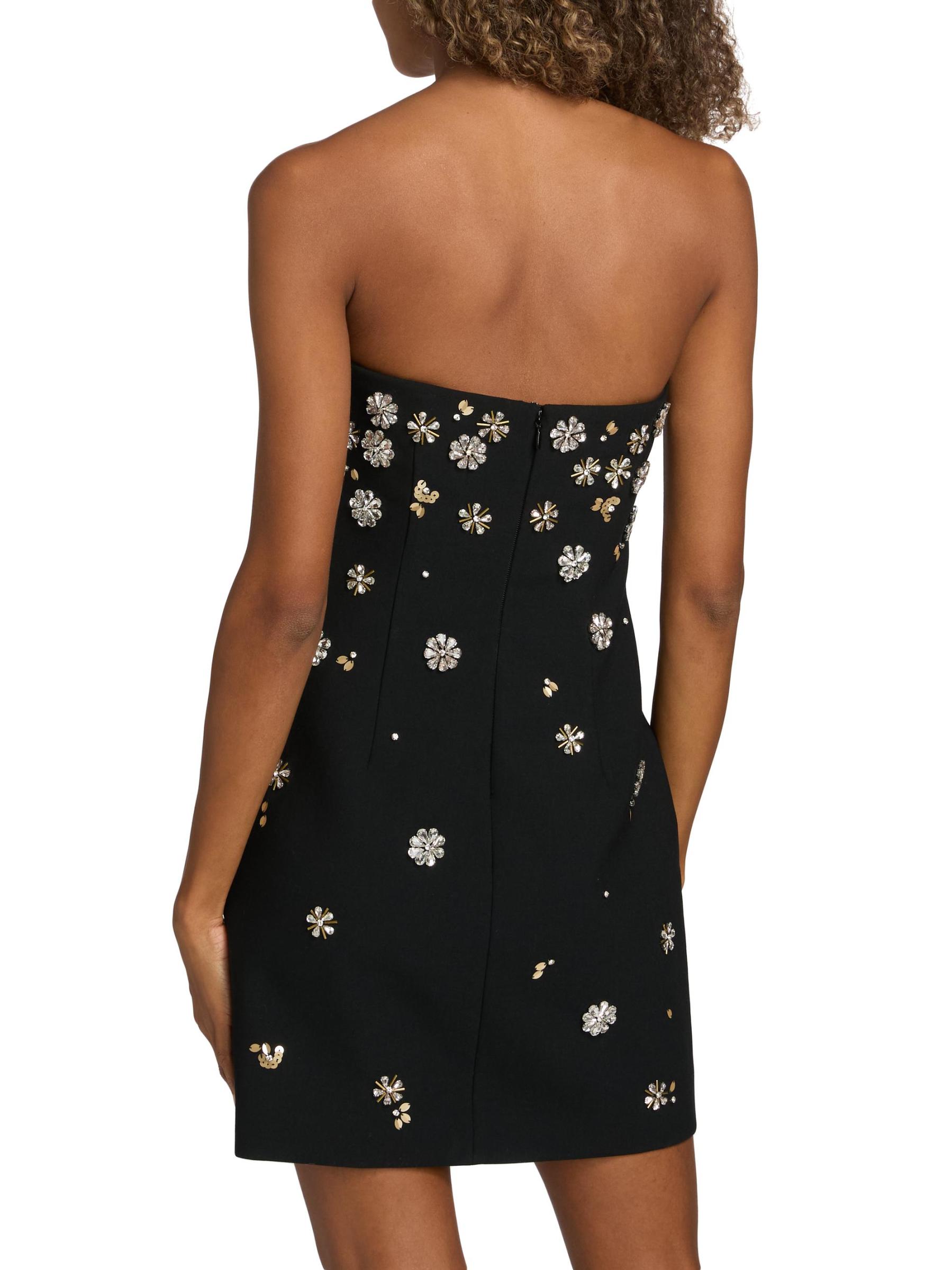 Samia Tumbling Flowers Strapless Minidress