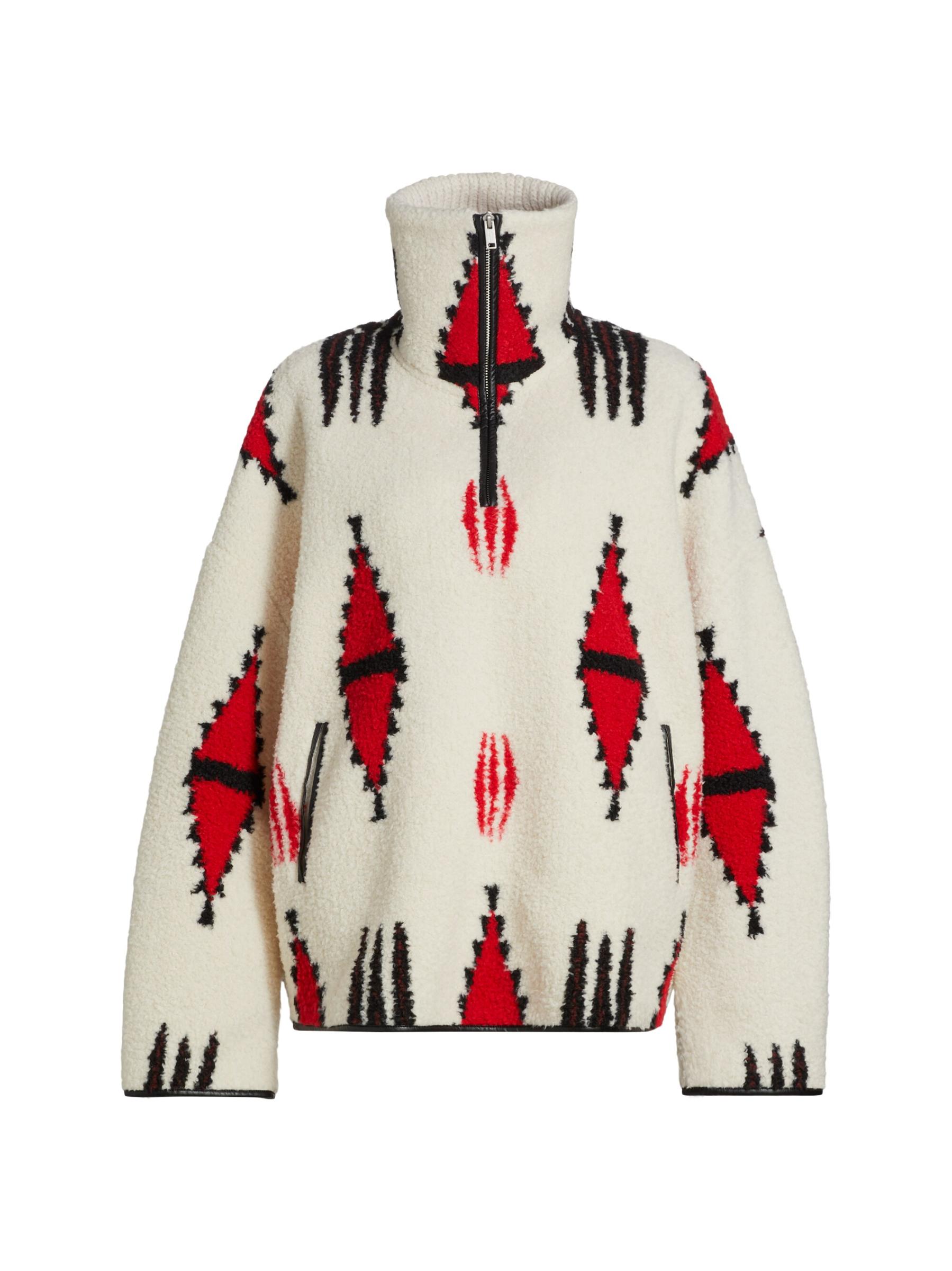 Shop Isabel Marant Étoile - Marner Bouclé Fleece Sweater