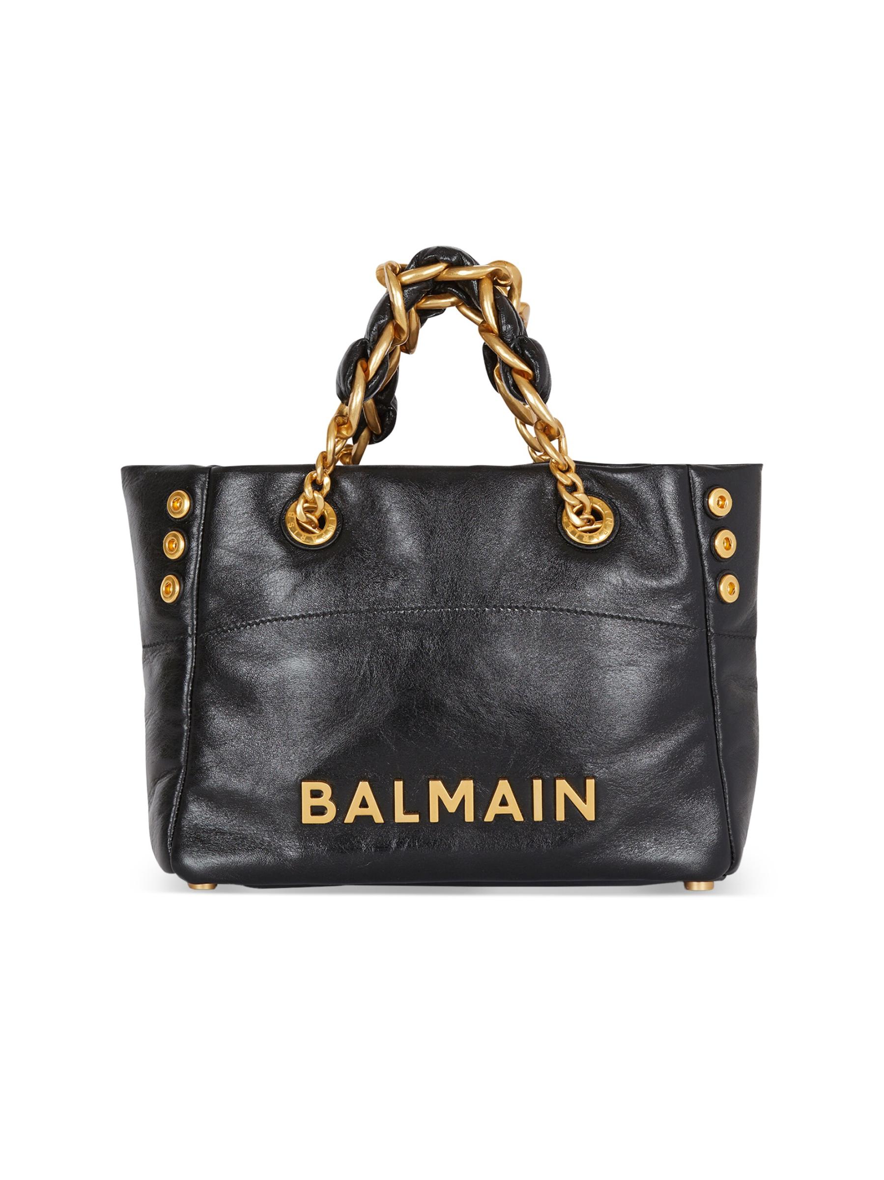 【Balmain】 バルマン 1945 ソフトカバスリンクルレザーバッグ Balmain - 1945 ソフトカバスリンクルレザーバッグ をオンライン