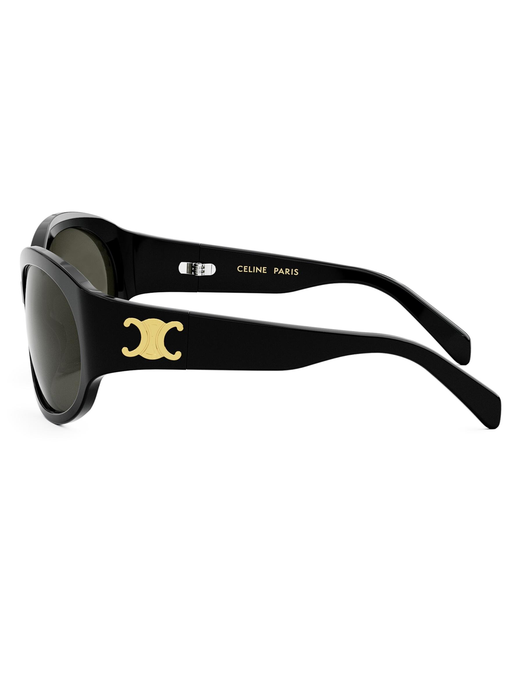 Shop CELINE - Triomphe 62MM Oval Sunglasses | Saks Fifth