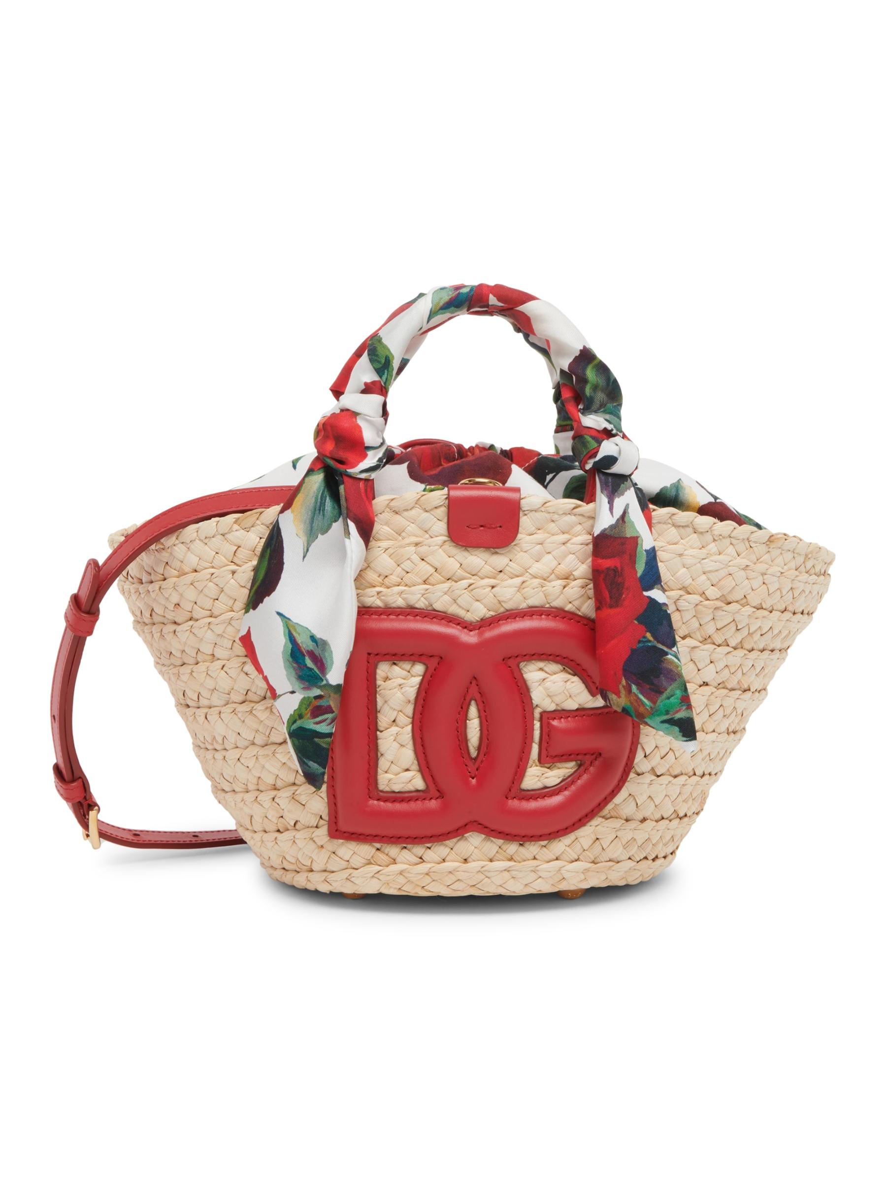 ドルチェ＆ガッバーナ ストロー＆コットン・トートバッグ DOLCE&GABBANA - ストロー＆コットン・トートバッグ を