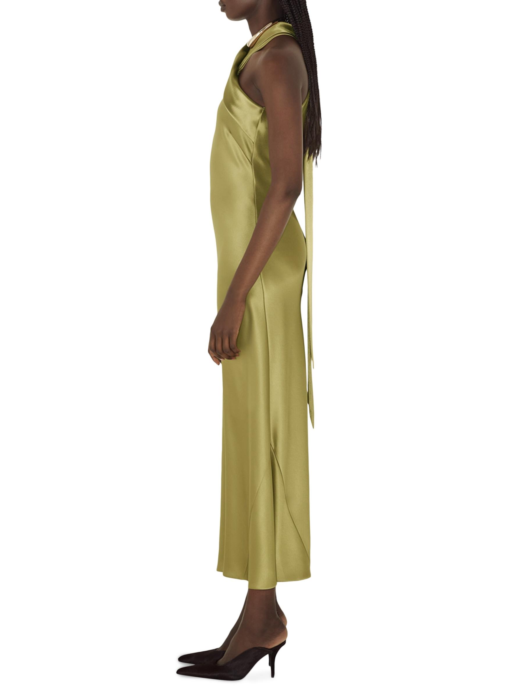 国内発| GALVAN LONDON ホルターネック サテンミディドレス Galvan London - Pandora Satinterneck Midi-Dress(パンドラ