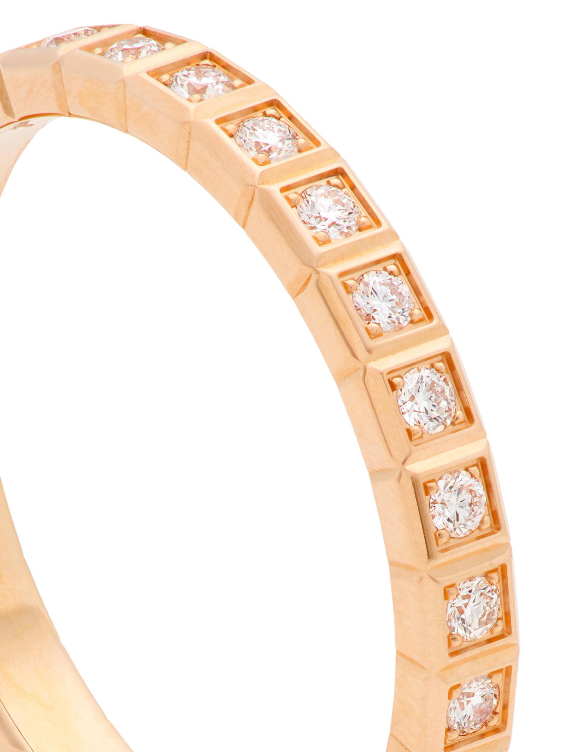 Chopard - アイスキューブ 18Kローズゴールド＆ダイヤモンドリング を