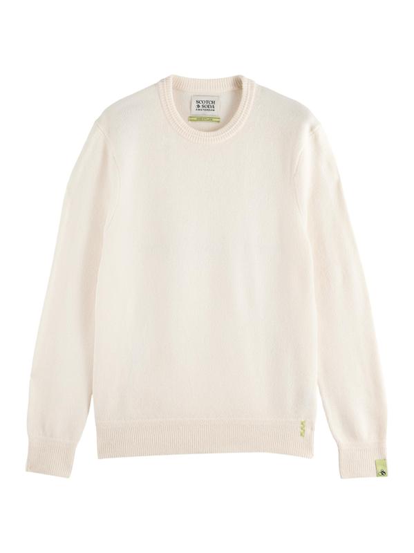 سترة محبوكة برقبة مستديرة