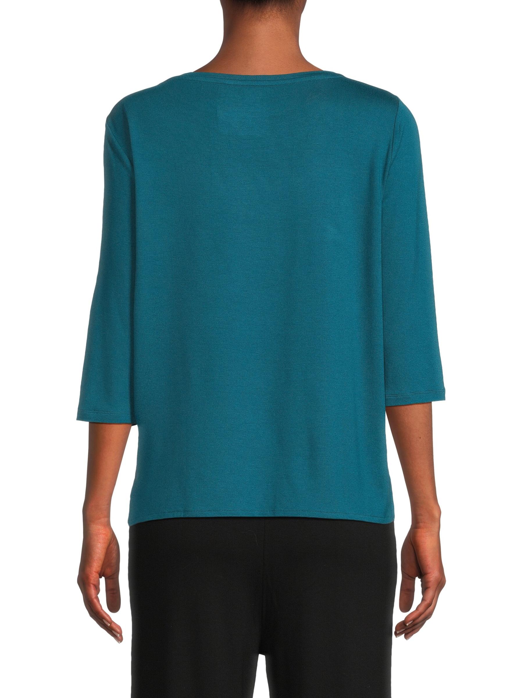 Shop Majestic Filatures - Soft Touch Three-Quarter-Sleeve T