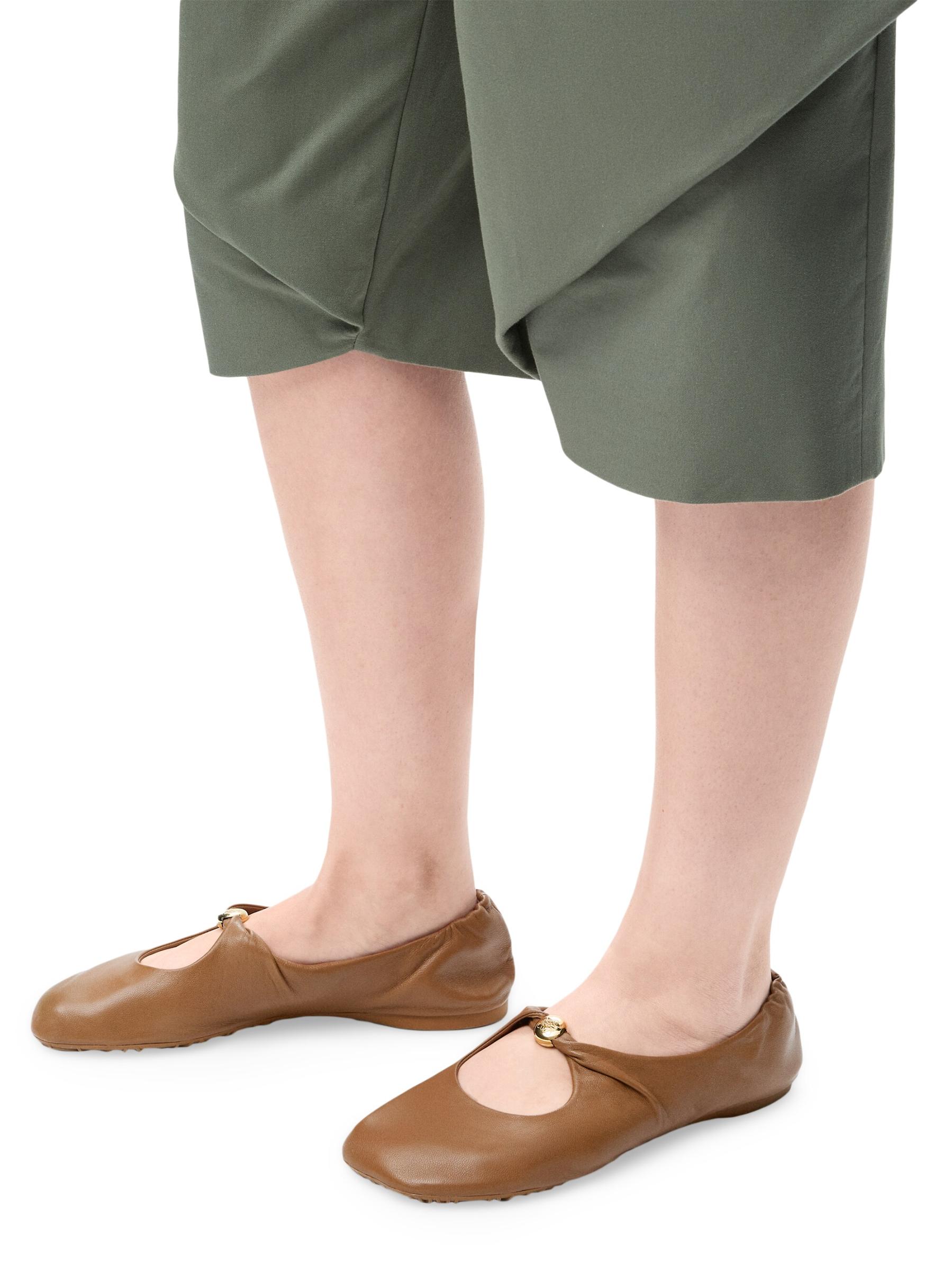 Shop Loewe - Pebble Soft Ballerina Flats | Saks Fifth Avenue
