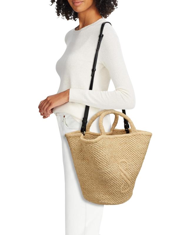 #2: حقيبة تشيلسي الكبيرة من الرافيا - طبيعي