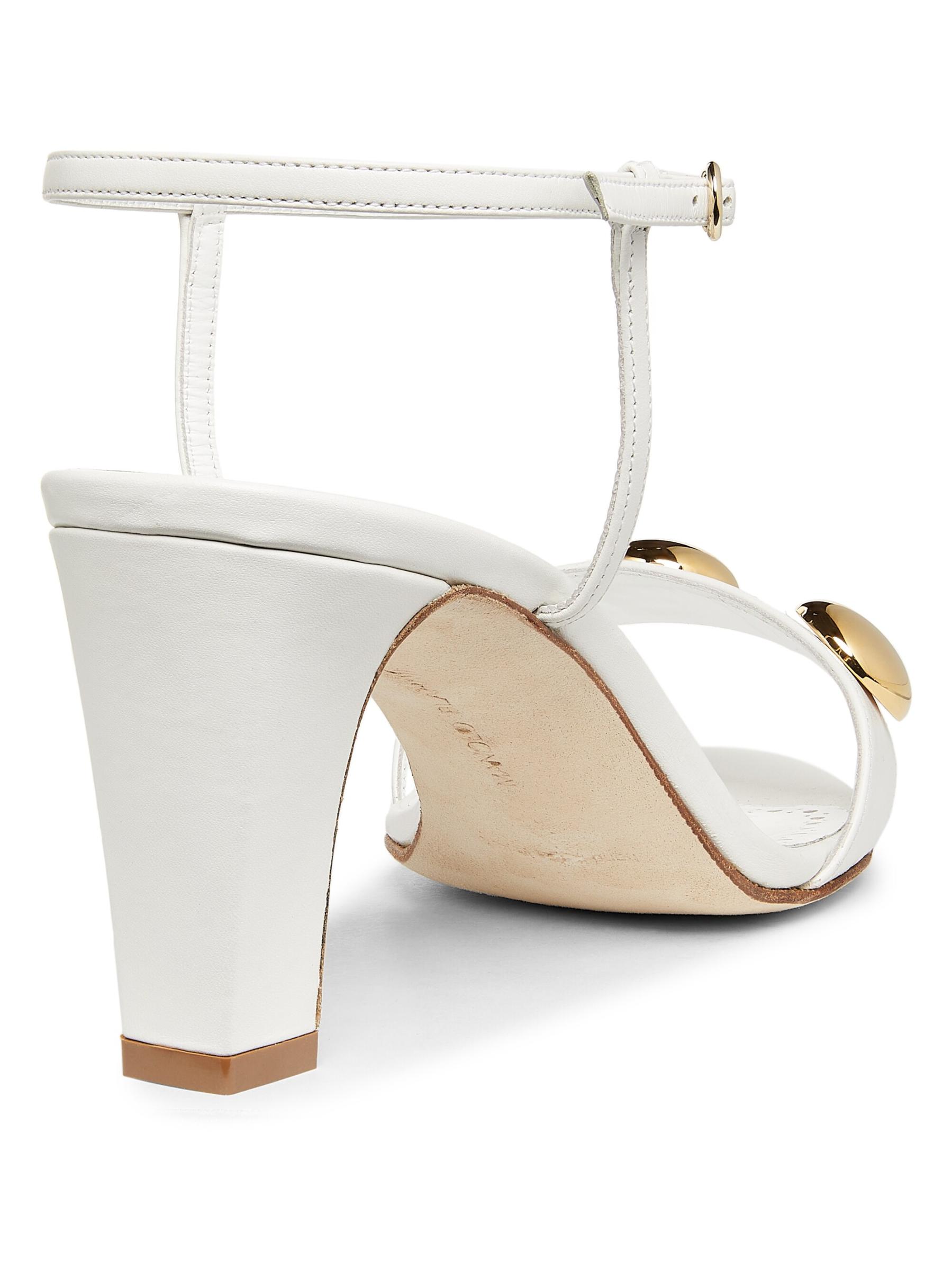 Shop Manolo Blahnik - Chaouhenhi 70MM Embellished Leather