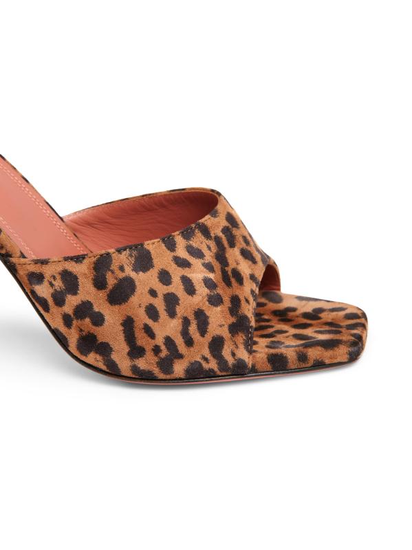 #5: بغال لوبيتا 95 ملم من الجلد بنقشة جلد الفهد - جلد الفهد المطبّع