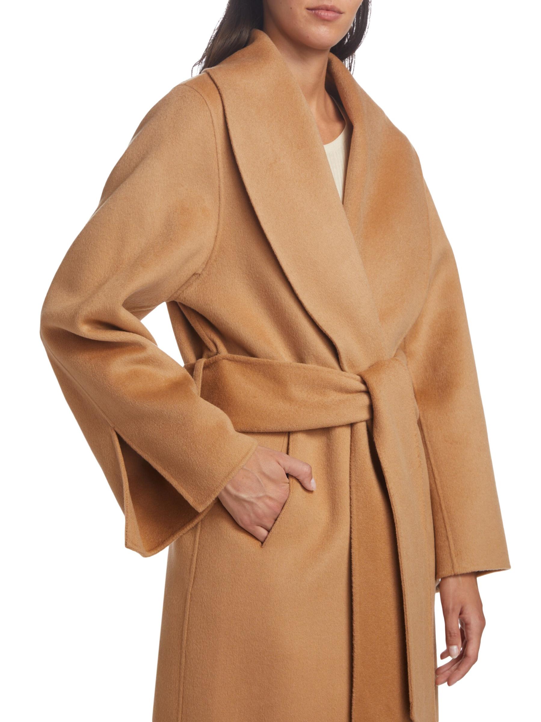 ジャケット・アウター Herlipto Grace Wrap Coat beige S Grace Wrap Coat（ノーカラーコート）｜Her lip to（ハーリップ