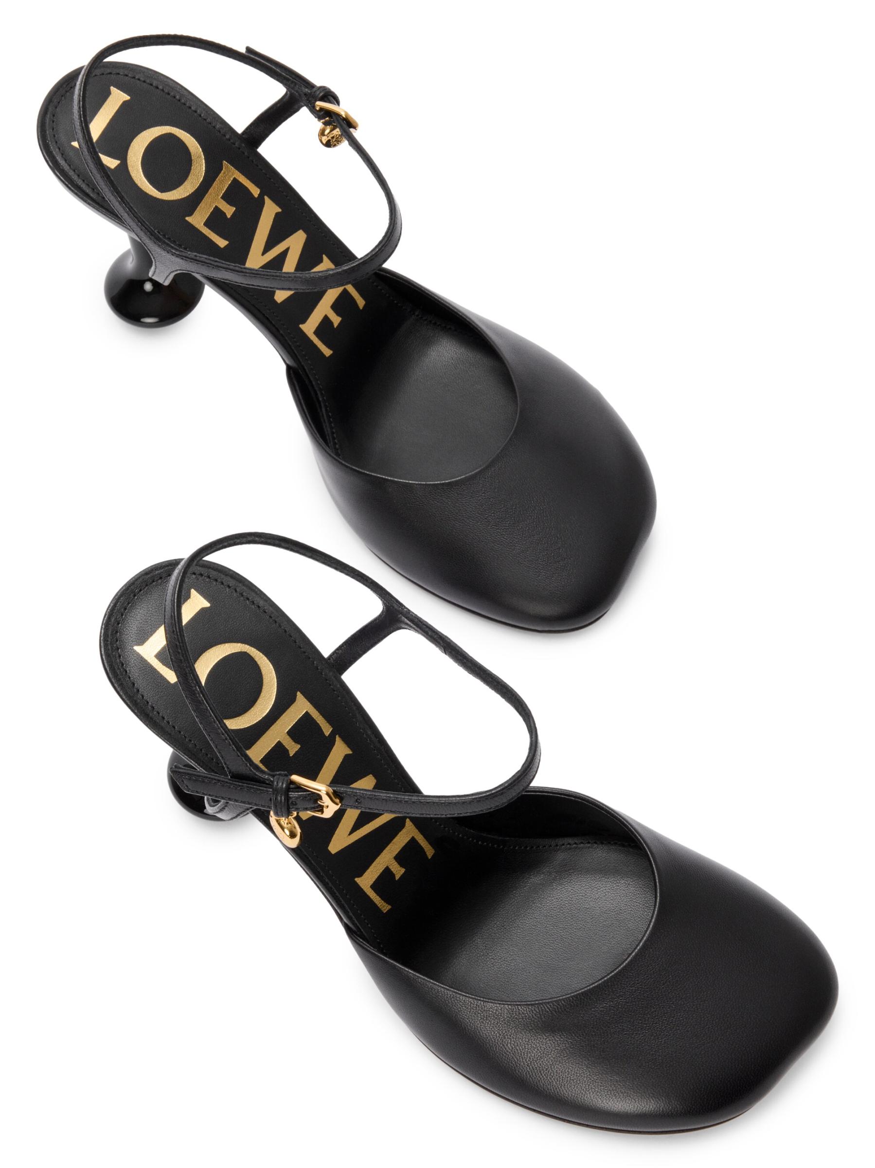 LOEWE トイアンクルストラップパンプス トイ アンクルストラップ パンプス（ラム） ブラック - LOEWE