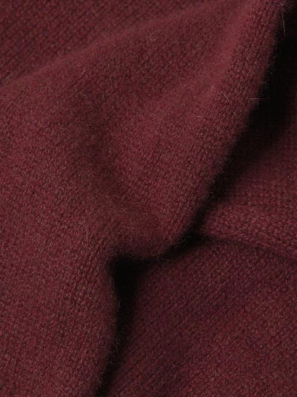 #5: سترة ستيتسمان من الكشمير برقبة مستديرة - بوردو