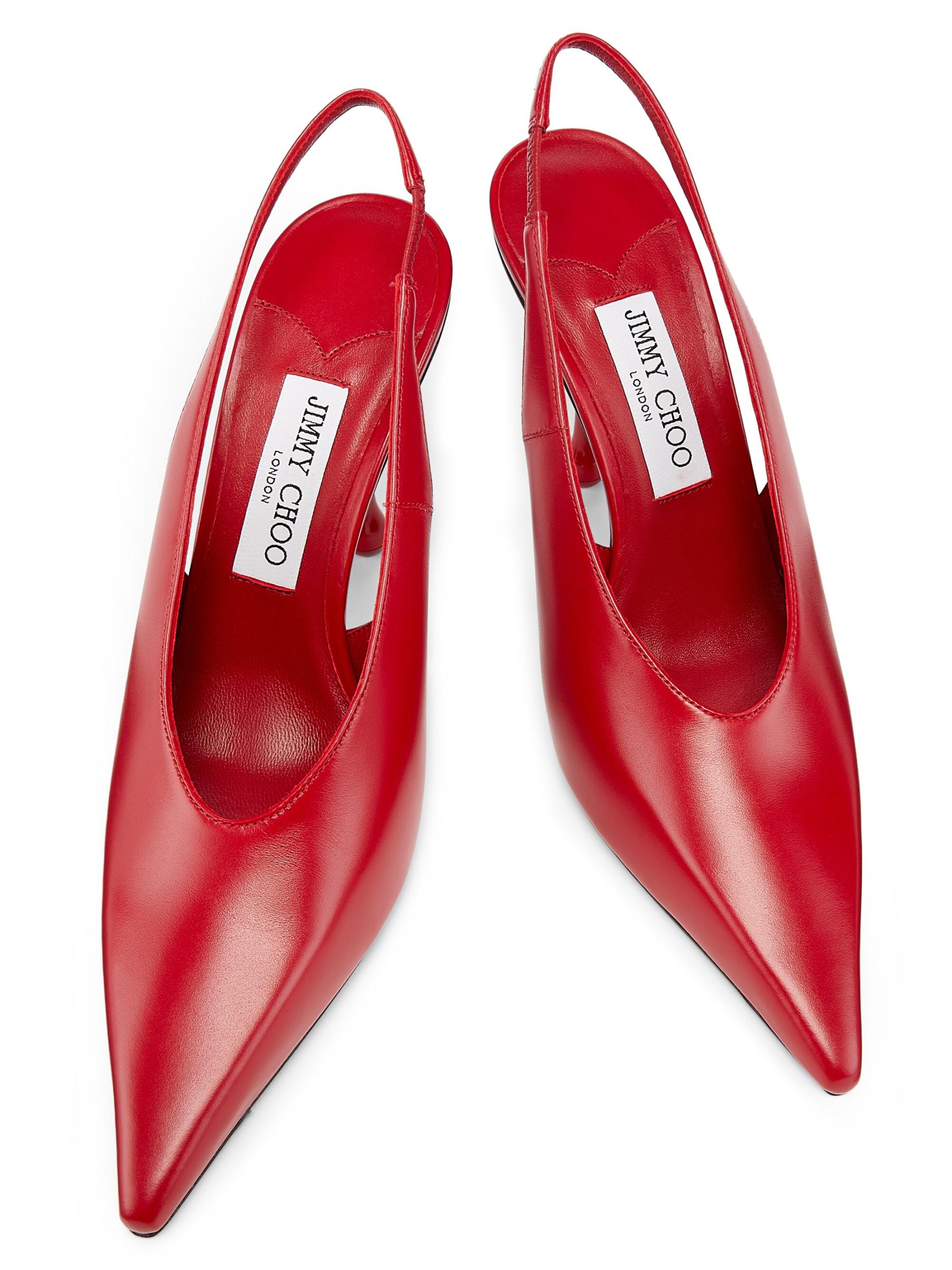 Jimmy Choo - イザ 95MM レザースリングバックパンプス を