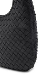 Shop Bottega Veneta - Small Veneto Leather Crossbody Bag