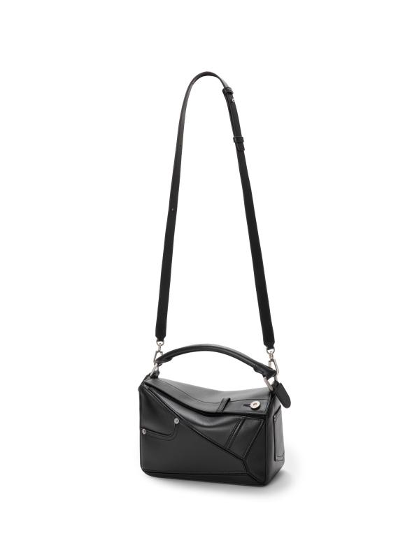 #6: حقيبة بانتا بازل صغيرة بمقبض علوي من الجلد - أسود