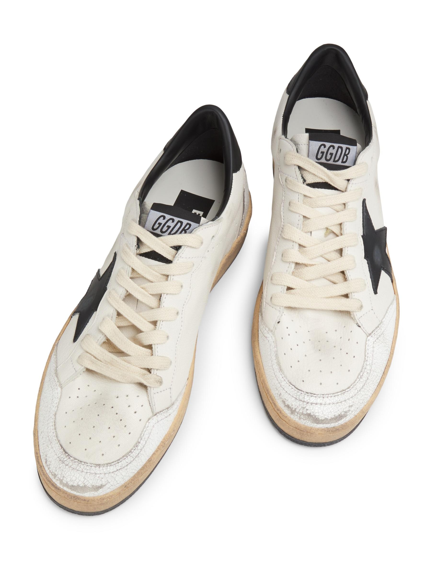スニーカー Golden Goose Deluxe Brand Ball Star Low-Top Leather Sneakers Shop Golden Goose - Ballstar Leather Low-Top Sneakers | Saks