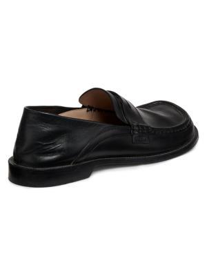 #3: حذاء بيني من الجلد بقفل خلفي من كامبو - أسود