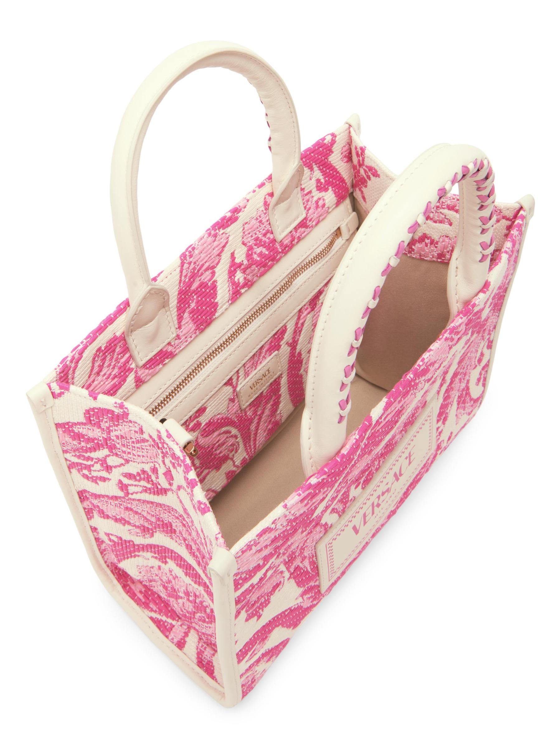 Versace - アテナ バロッコ ラフィア トートバッグ をオンライン購入