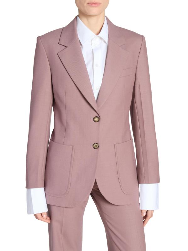 #5: جاكيت قطني وحيد الصدر بجيب مرقع - خبازي